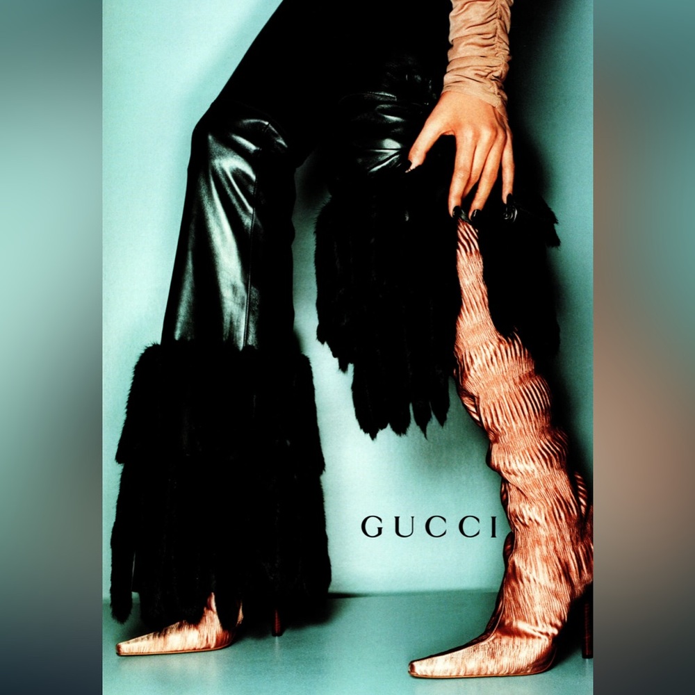 Tom Ford Gucci fall 98 runway boots
